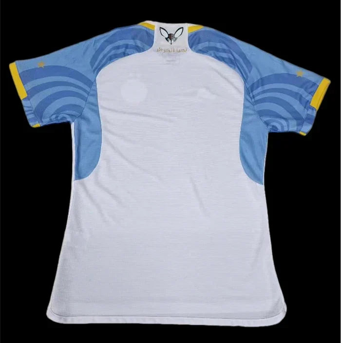 Maillot Algérie saison 2023-2024 nouvelle édition bleu blanc Palestine