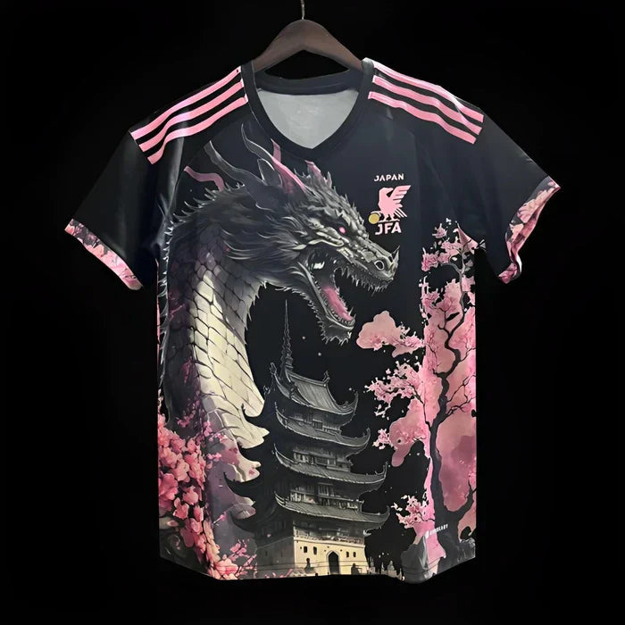 Maillot Japon saison 2023-2024 édition spéciale dragon noir et rose