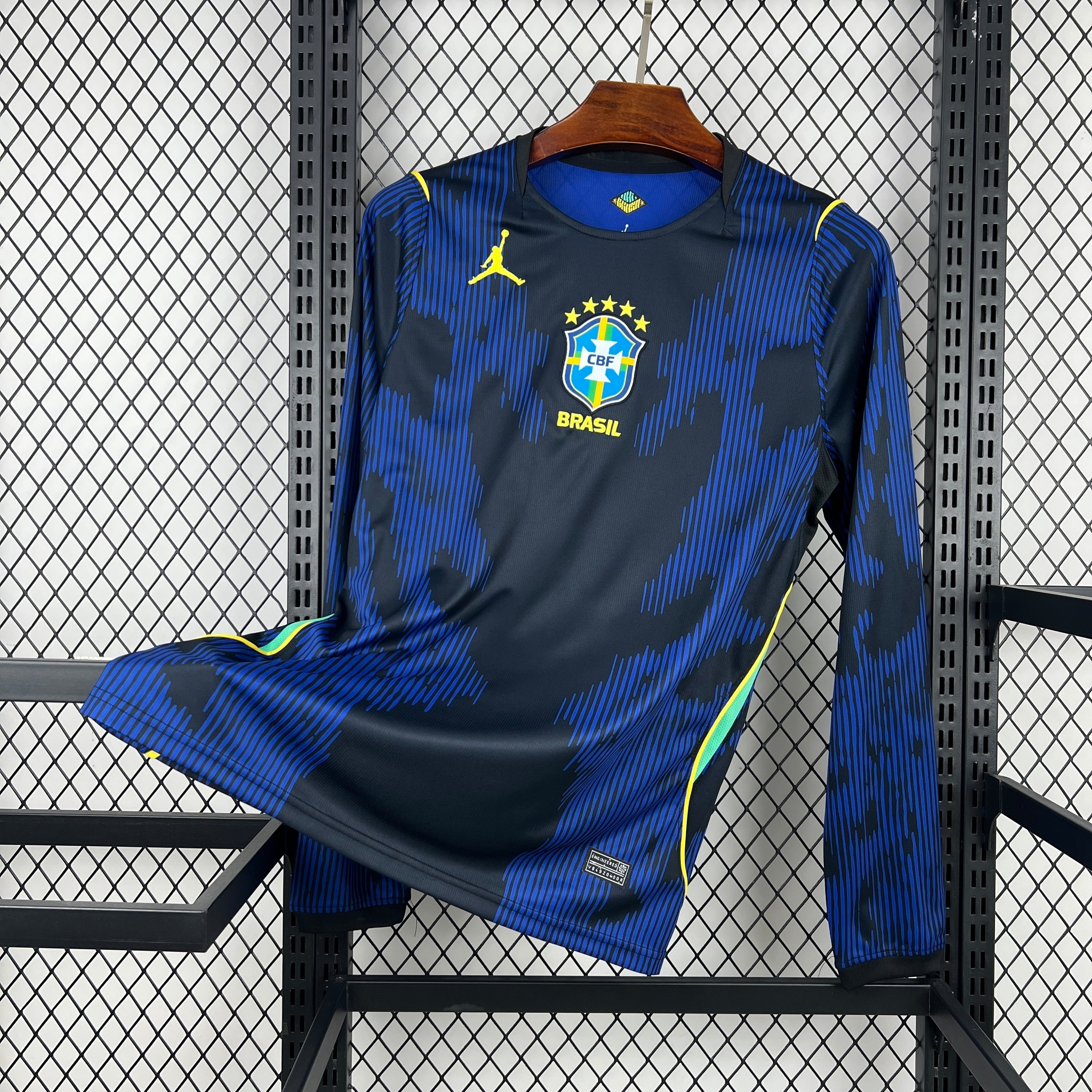 Maillot Brésil Extérieur Manches Longues Coupe du Monde 2026