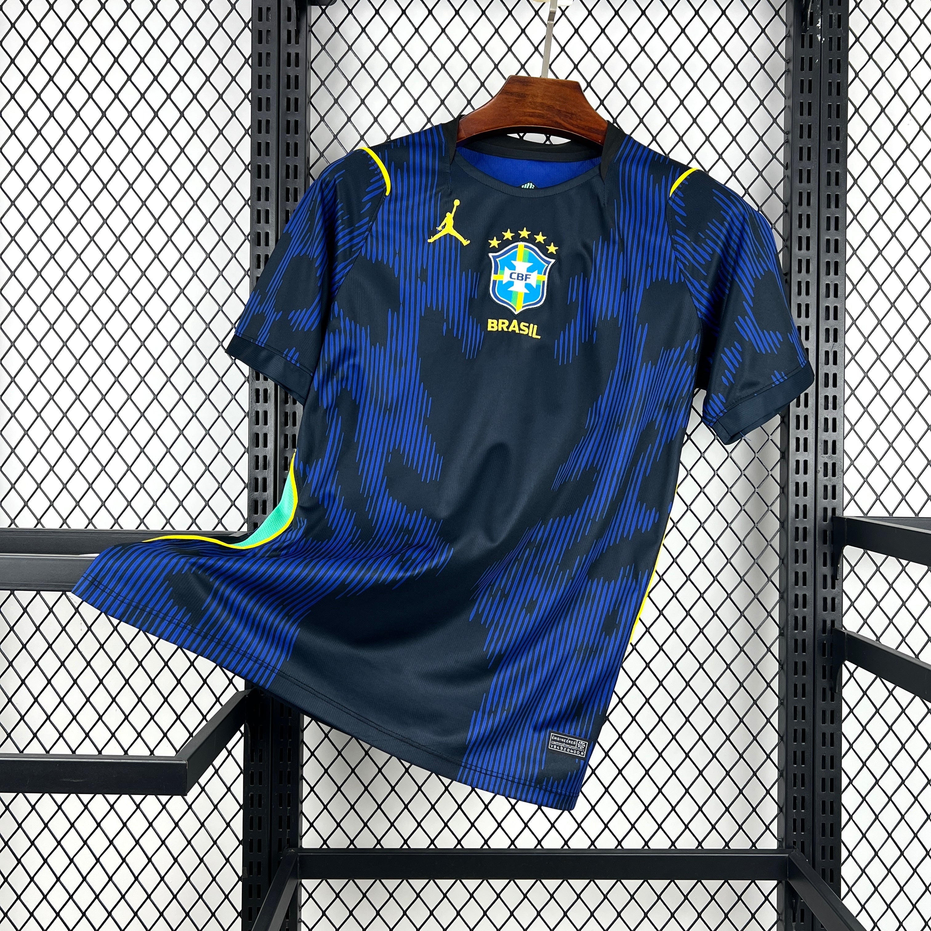 Maillot Brésil Extérieur Jordan Coupe du Monde 2026 - Noir et Bleu